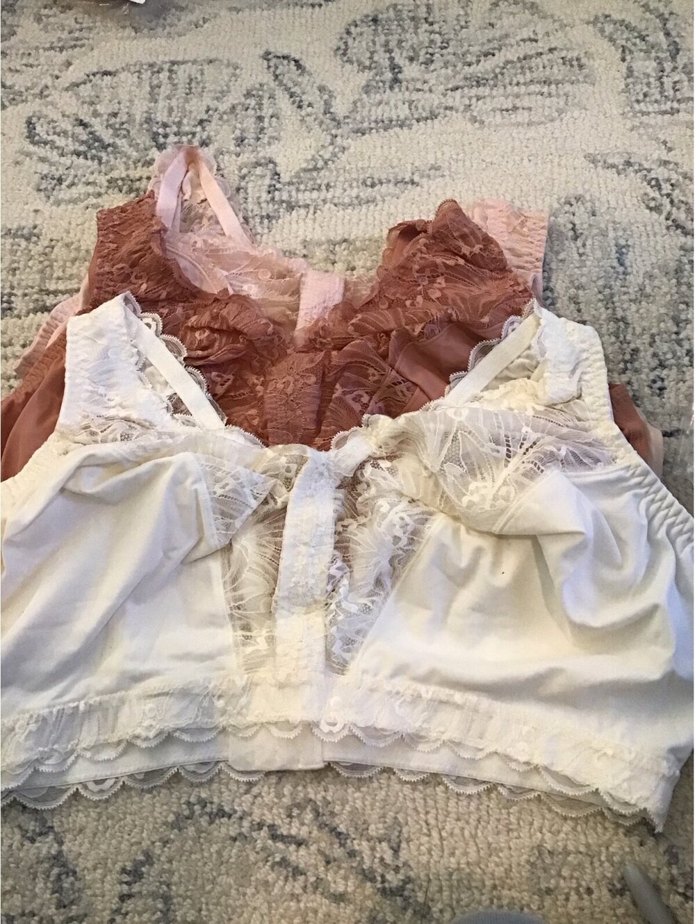 Breezies bras, 1x, set of 3, unlined soft support, new